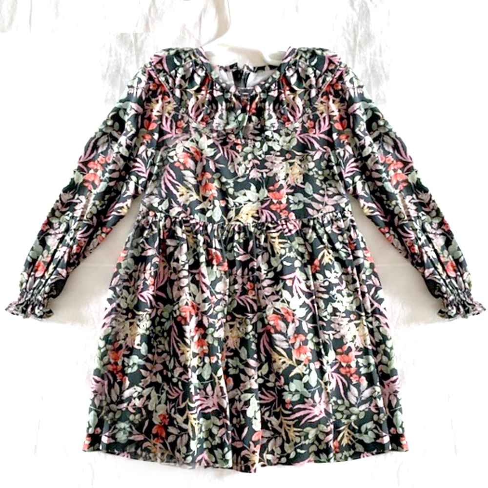 La Coqueta- Liberty of London print- Ruffle Collar Dress- 2y